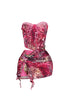 Yumiko Mesh Corset Tube Mini Dress